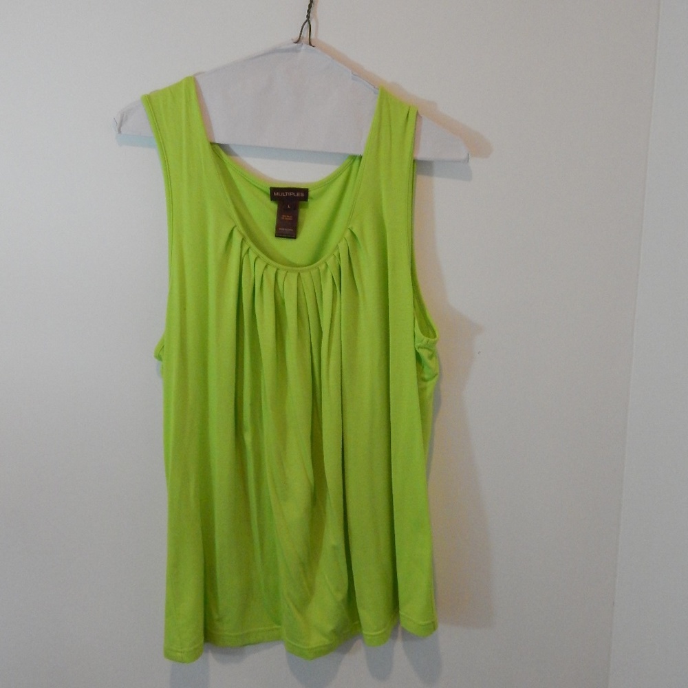 Multiples Green Tank Top